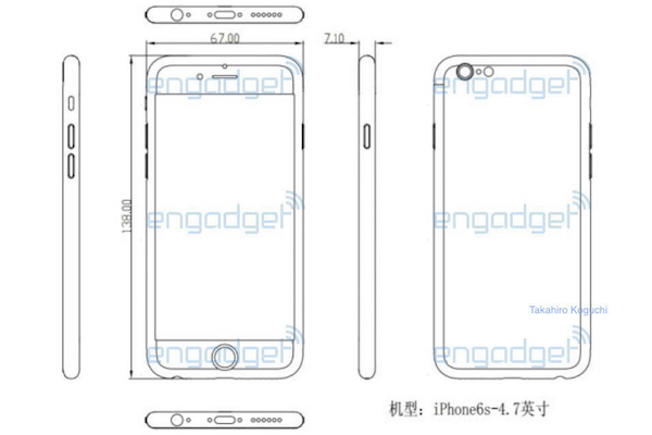 iPhone6s设计图曝光1