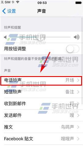 苹果iPhone6sPlus来电铃声怎么设置4