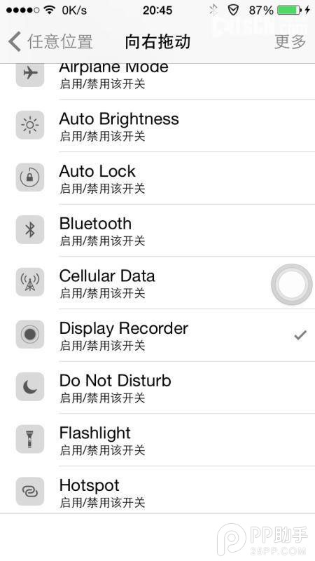 iOS8越狱后录屏插件Display Recorder手势破解2