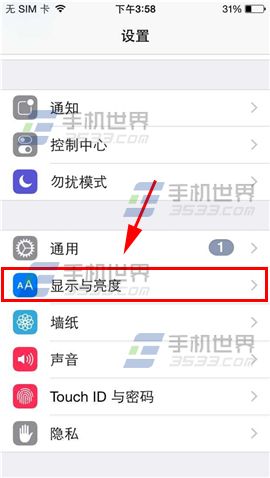 iPhone6自动亮度调节开启方法2