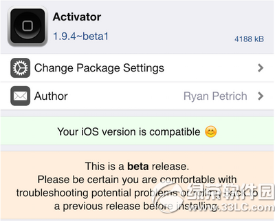 ios8.4完美越狱后activator无法使用怎么办2