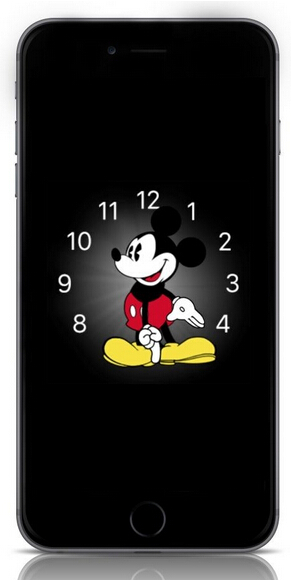 iPhone锁屏用上AppleWatch米奇动态表盘1