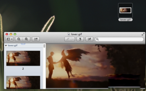 Mac系统怎么查看gif图片1
