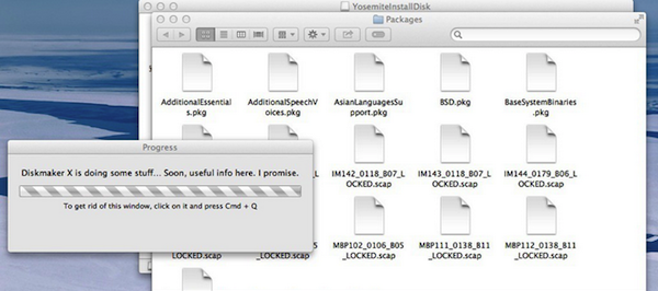 DiskMaker X制作Yosemite安装U盘教程9