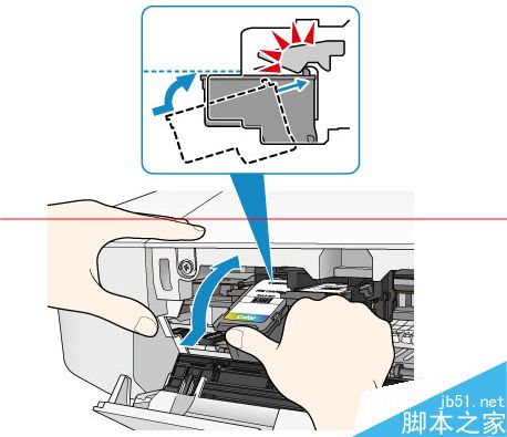 佳能打印机2800系列该怎么更换墨盒？5