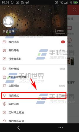 网易云音乐怎么切换夜间模式?3