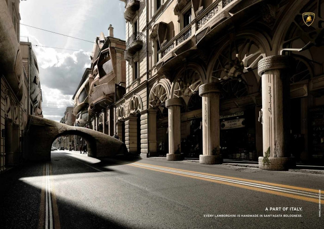 海报精选:兰博基尼的广告创意超级酷！5