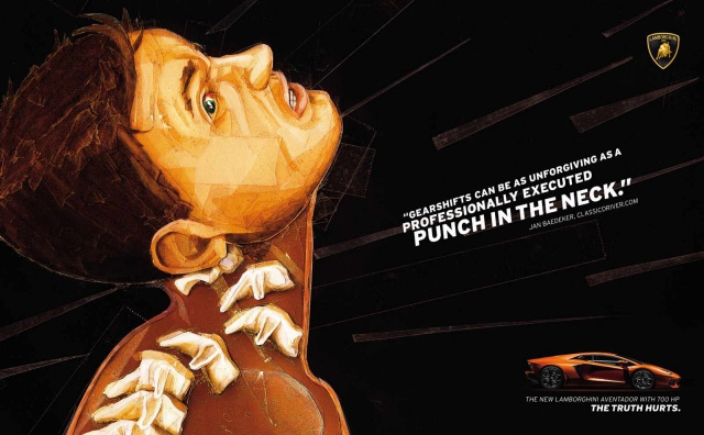 海报精选:兰博基尼的广告创意超级酷！2