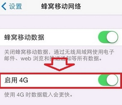 iPhone6 plus如何启用4G3