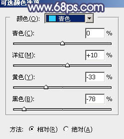 Photoshop打造清爽的蓝橙色秋季公园人物图片5