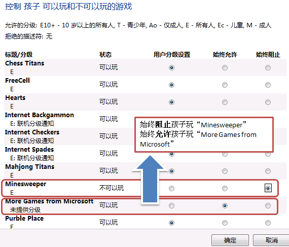 Windows7如何设置不让孩子玩游戏？7