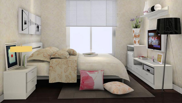 现代卧室装修效果图2