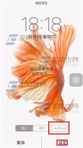 苹果iPhone6sPlus怎么设置Live动态壁纸5