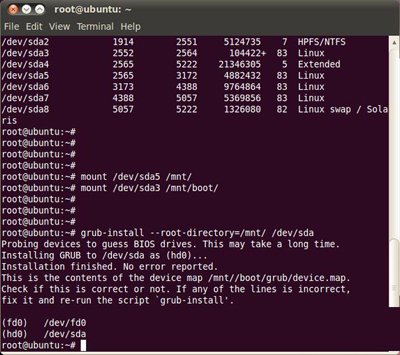 Ubuntu系统Grub出现故障怎么办？1