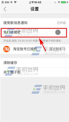 柚子街怎么关闭免打扰模式3