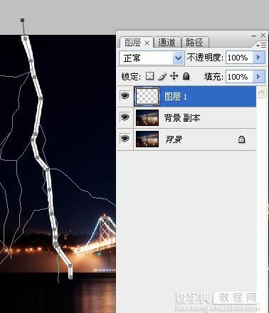 利用PS描边路径制作逼真的闪电9