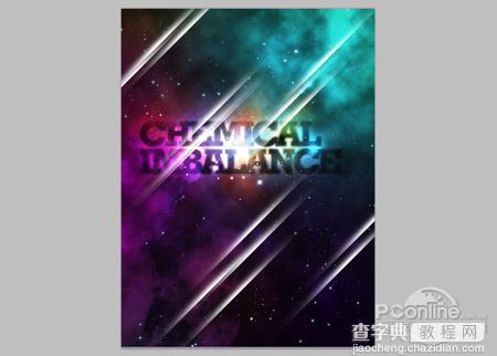 Photoshop打造梦幻彩色潮流星云字20