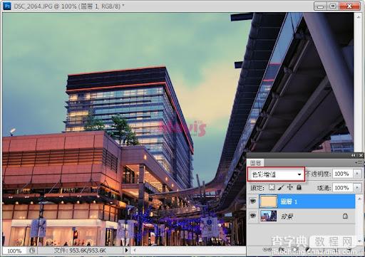 Photoshop营造泛黄复古色调3