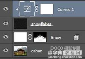 Photoshop给风景图片加上冬季飘雪效果12