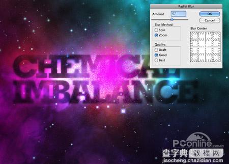 Photoshop打造梦幻彩色潮流星云字16