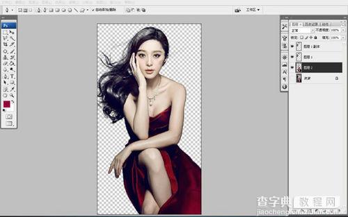 PS抠图教程：Photoshop抠出人物飘洒发丝12