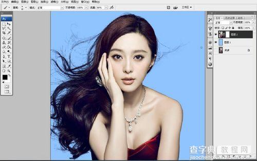 PS抠图教程：Photoshop抠出人物飘洒发丝16