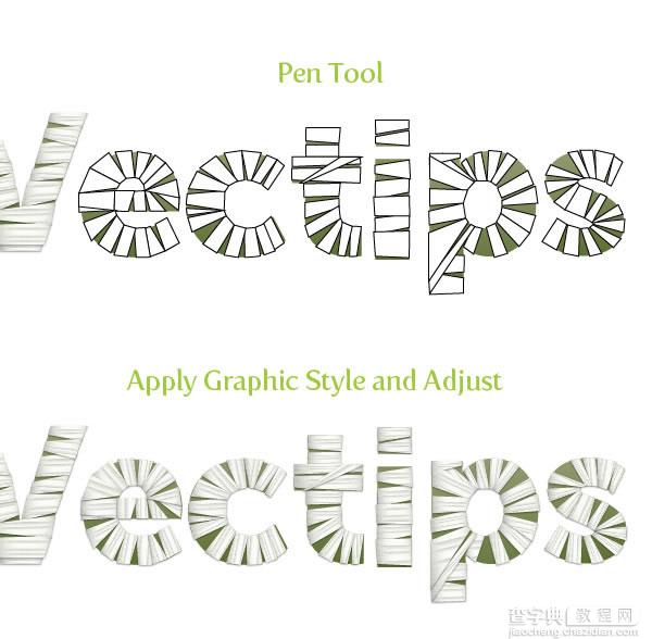 Photoshop制作白色纱布缠绕的个性文字15