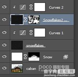 Photoshop给风景图片加上冬季飘雪效果15