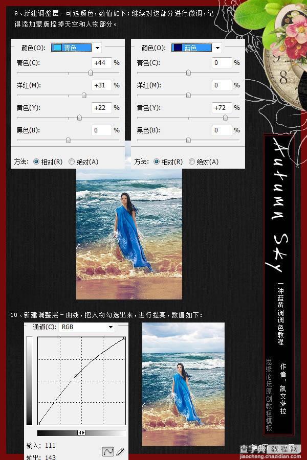 Photoshop打造冷艳的海滩人物图片7