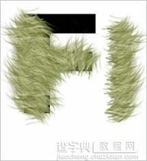 Photoshop制作毛茸茸的皮毛字效果10