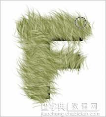 Photoshop制作毛茸茸的皮毛字效果13