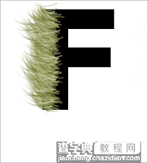 Photoshop制作毛茸茸的皮毛字效果4