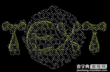 PS制作乌龟壳纹理的特效字效果10