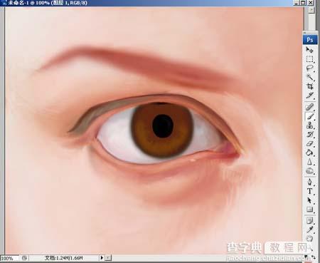 Photoshop精细鼠绘人物眼睛6