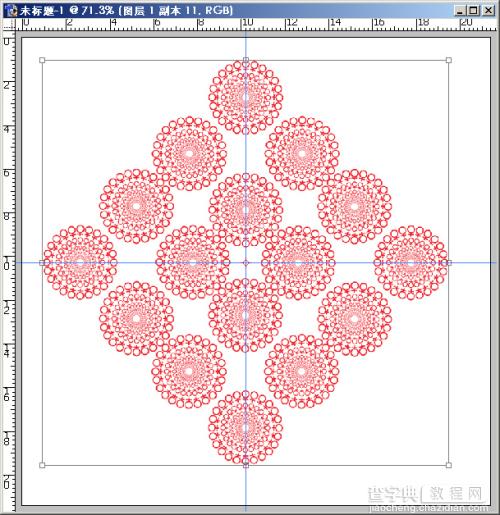 Photoshop路径描边制作四方连续图案11