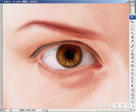 Photoshop精细鼠绘人物眼睛7