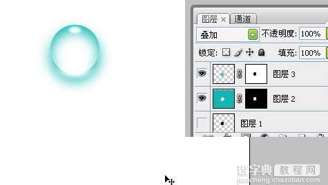 Photoshop制作可爱的彩色透明水泡10