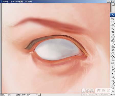 Photoshop精细鼠绘人物眼睛5