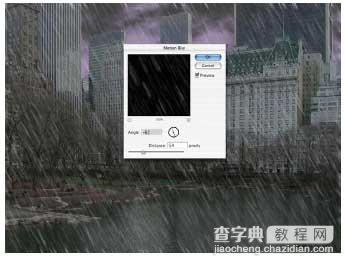 PHOTOSHOP营造下雨效果13