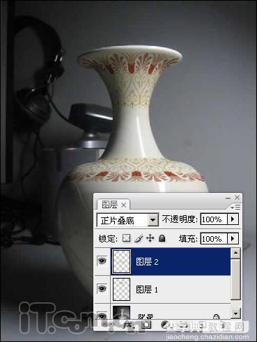 Photoshop为陶瓷花瓶添加精美的图案14
