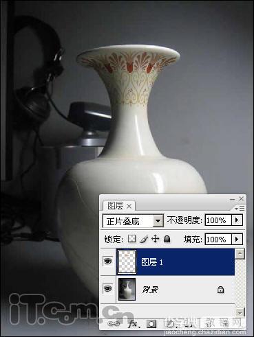 Photoshop为陶瓷花瓶添加精美的图案8