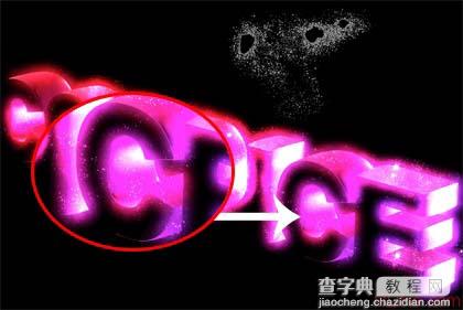 Photoshop制作梦幻绚丽3D字效果14