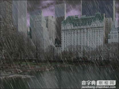 PHOTOSHOP营造下雨效果14