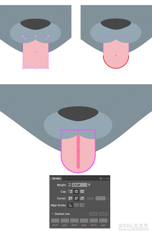 如何在Illustrator制作扁平化动物卡通头像16