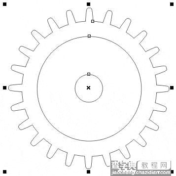 在CorelDRAW中制作立体齿轮8