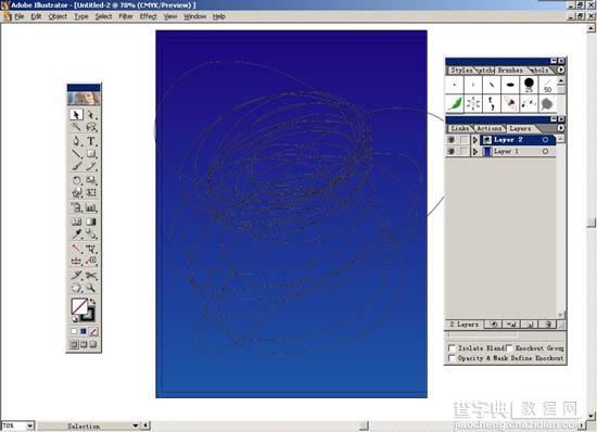 Illustrator制作夜晚星空效果4