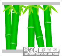 Fireworks实例教程：绘制清新翠绿的竹子10