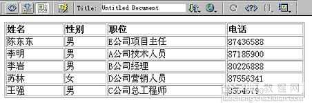 用Dreamweaver进行数据库操作6