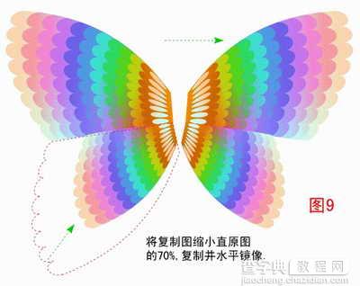 CorelDraw绘制蝴蝶9