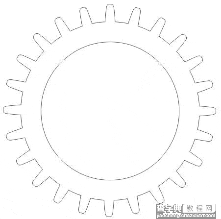 在CorelDRAW中制作立体齿轮7